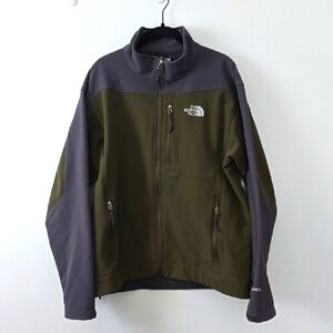 The North Face Men's Apex Olive and Gray Jacket sz Large
